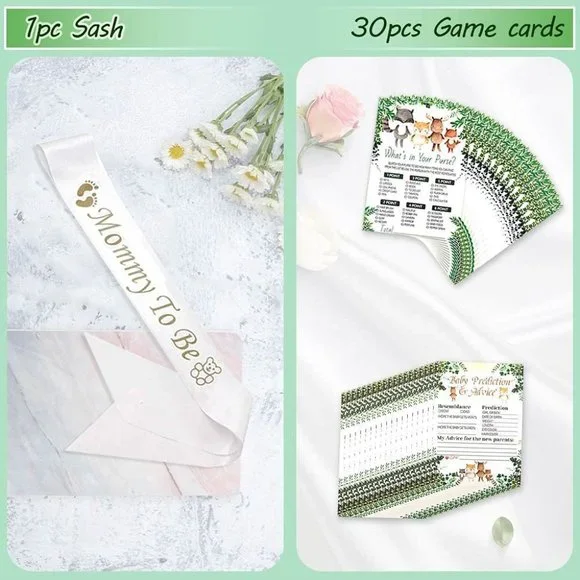 Gender Neutral Woodland Baby Shower Decorations Kit X002ZHQ6RD - Picture 3 of 7